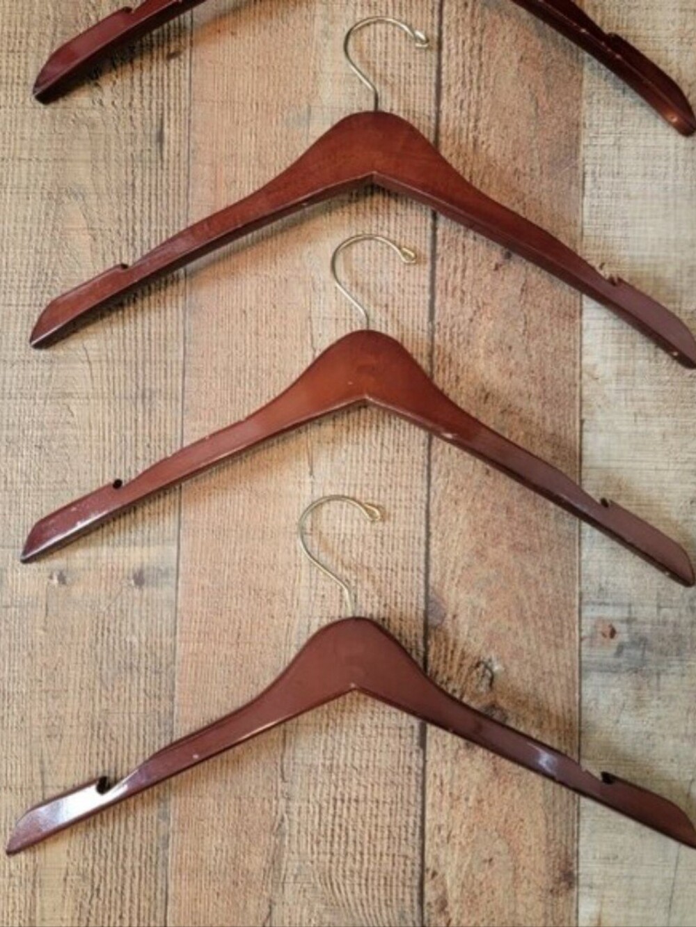 Abercrombie and Fitch Retail Store Wooden Hangers with Notches - 10 - Picture 8 of 16